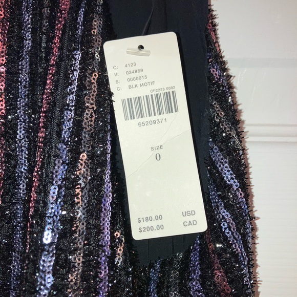 COPY - Anthropologie Maeve Disco Halter Neck Jumpsuit Rainbow Sequin Wide Leg S… - Picture 4 of 4